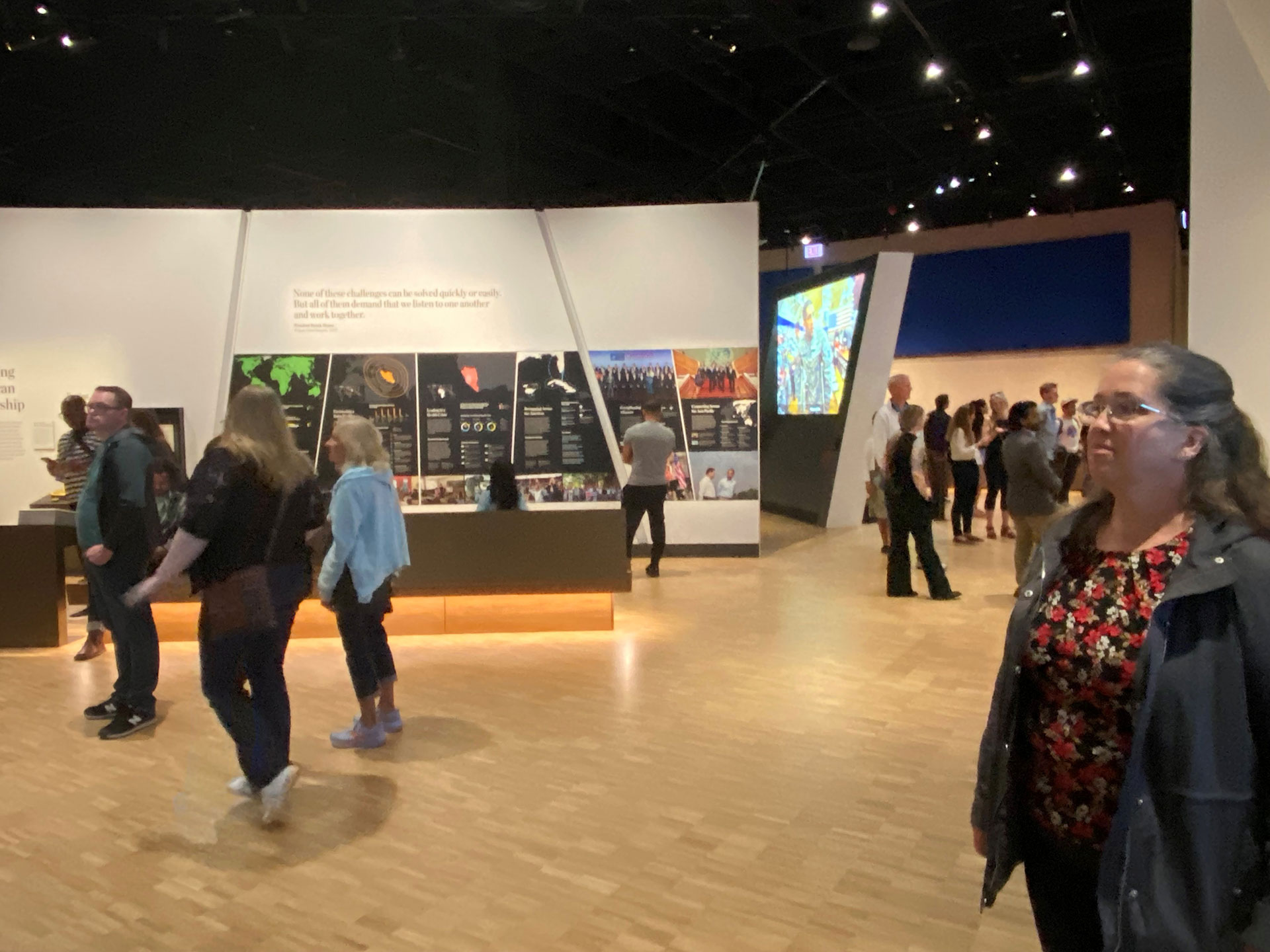 Obama Presidential Center displays