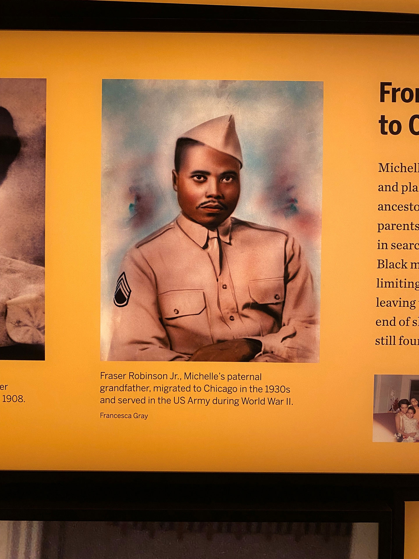 Obama Presidential Center Michelle Obama's grandfather